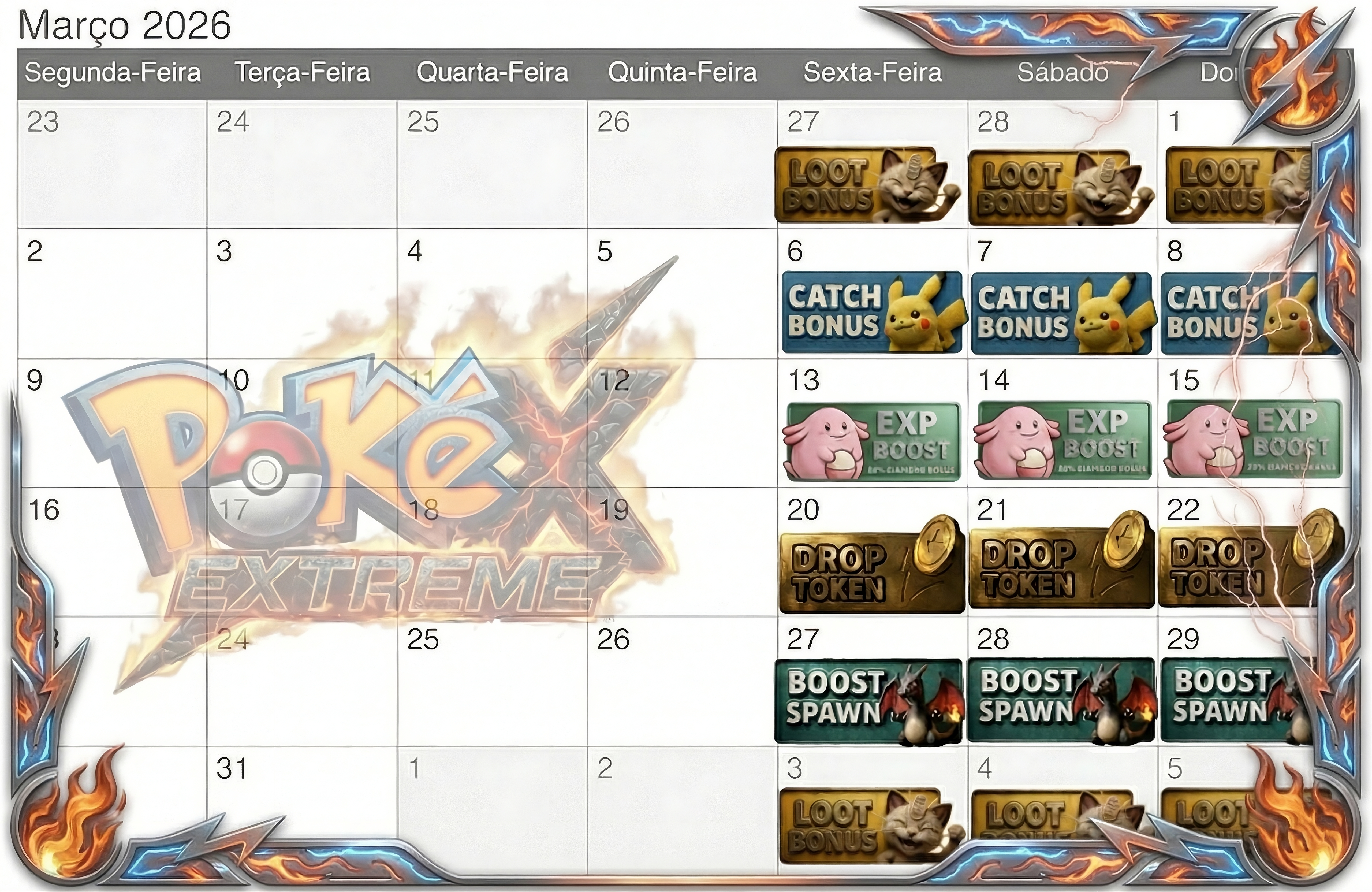 Calendário de Eventos