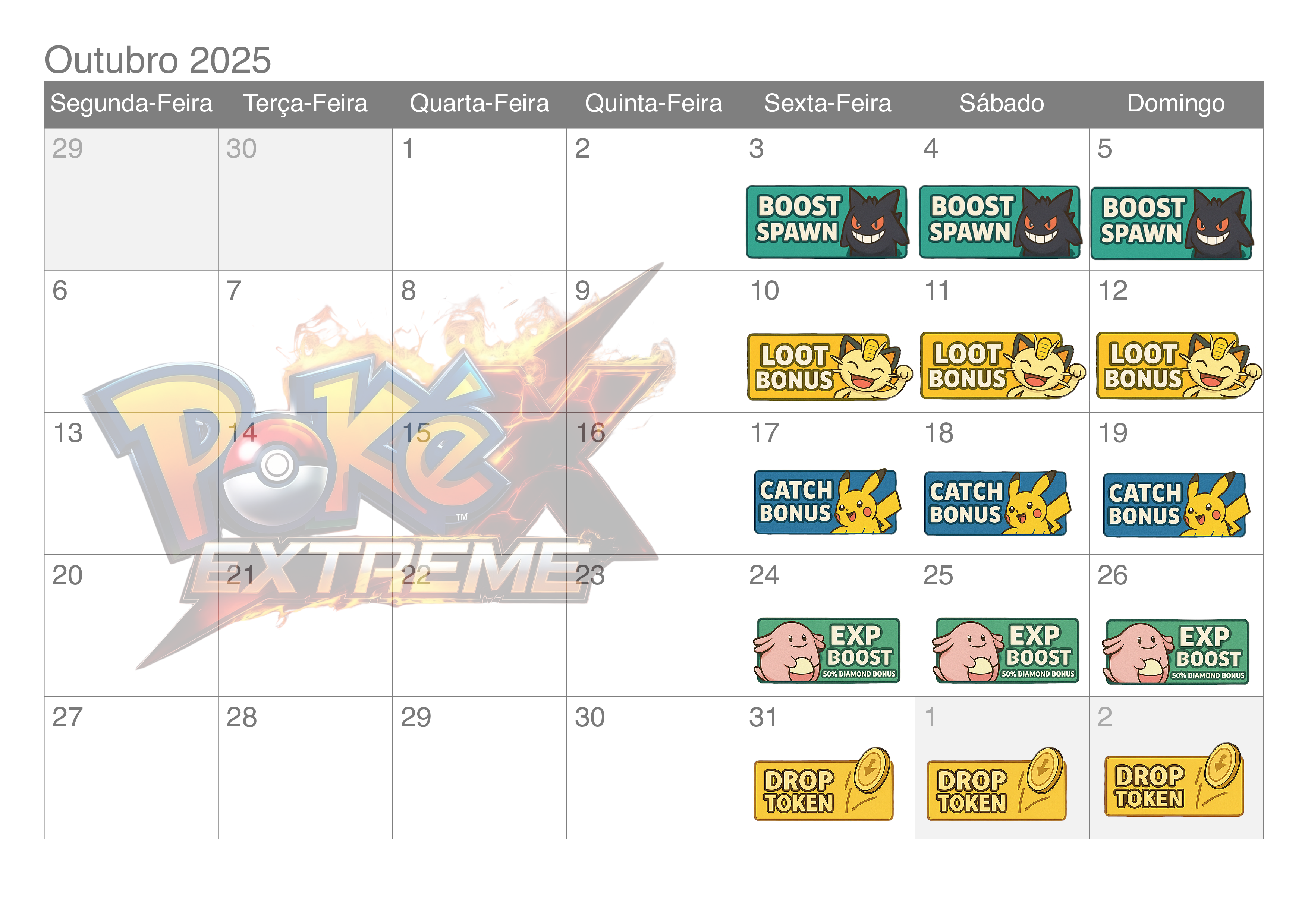 Calendário de Eventos